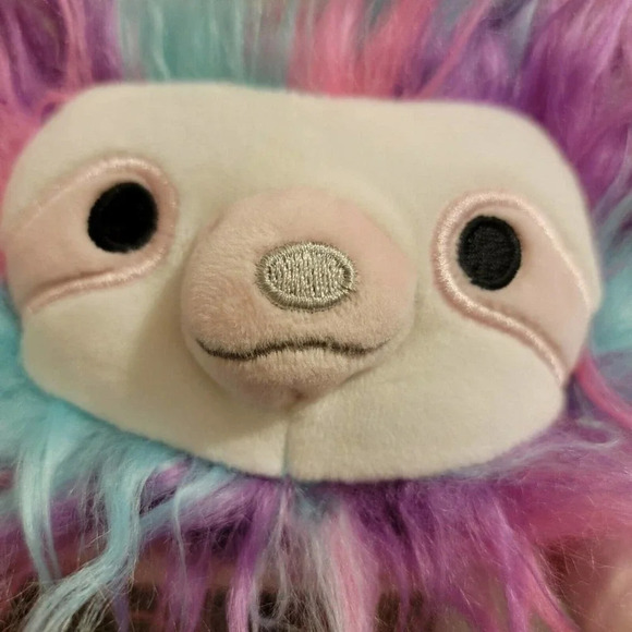 Squishmallows Hug Mees Rayen Sloth Pink Plush New With Tags - Picture 6 of 10